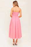 HEARTLAND SUNSET MIDI DRESS PINK