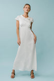Tammy Embroidered Maxi Dress in Ivory