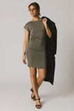 Lauren Tee Shirt Mini Dress in Olive FINAL SALE
