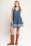 MAIN STREET DENIM MINI DRESS