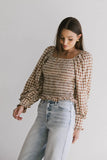 Brinklee Smocked Blouse in Rust FINAL SALE