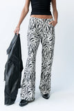 Moss Abstract Wide Leg Jeans