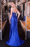 ROMINA GOWN LINEAR HOT STONE FITTED DRESS