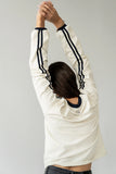 Romy Striped Top in Bone