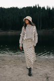 Pippin Plaid Maxi Skirt in Black FINAL SALE