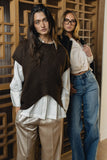 Paloma Knit Sweater in Brown