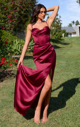 Liv Maxi Dress Corset Style Long Satin Dress