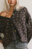 Tarah Knit Jacket in Charcoal FINAL SALE