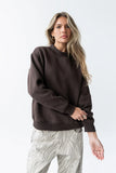 Marie Oversized Sweatshirt in Brown