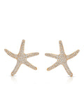 Pavè Starfish Earrings