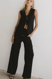 Eslyn Oversized Vest in Black FINAL SALE