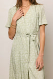 Kade Floral Midi Dress in Sage FINAL SALE