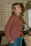 Katie Knit Cardigan in Red FINAL SALE