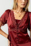 Hatton Lace Trim Blouse FINAL SALE