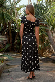 Marlow Polka Dot Maxi Dress In Black FINAL SALE