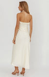 LUMIÈRE HALTER MAXI DRESS BUTTER YELLOW