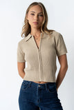 Mandi Knit Sweater in Khaki