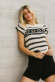 Whitney Crocheted Sweater Top FINAL SALE