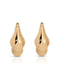Molten Metal Hoop Earrings