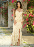 Greta Maxi Dress Yellow Floral