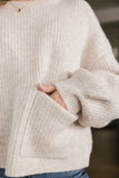 Aliyah Knit Sweater in Taupe FINAL SALE