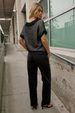 Della Lace Trim Baggy Jeans