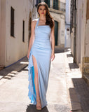 Esme Halter Maxi Dress Light Blue