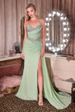 Bowie Gown Draped Chiffon Evening Dress