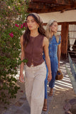 Griffin Knit Tank Top in Wine FINAL SALE