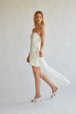 Ariana Strapless Draped Mini Dress