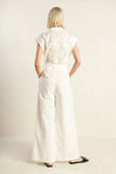 KNOW BETTER WHITE EYELET JUMPSUIT