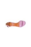 Party Suede Peep Toe Sandals Chunky Heel Evening Shoes With Ankle Strap