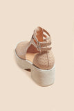 Elizabeth Heeled Sandals in Tan FINAL SALE