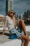 Declan Floral Bermuda Denim Shorts