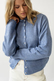 Maci Cardigan in Dusty Blue FINAL SALE