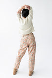 Kellie Floral Barrel Jeans in Vintage Ginger