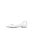 Ivory Flat Shoes with a Sleek Design