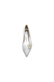 Pearl Flower Cocktail Pointed Toe Flats