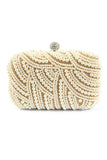 Amazing Pearl With Crystal Rhinestone Chain Clutches