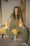 Ireland Striped Top in Green FINAL SALE