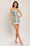 YACHT CLUB ACID WASHED SKORT ROMPER