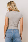 American Flag Tee in Grey FINAL SALE