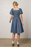 Tesalina Denim Midi Dress FINAL SALE