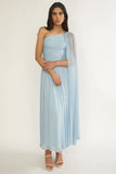 Bristol Shimmer Maxi Dress Blue
