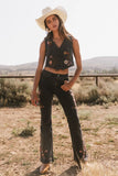 Camille Embroidered Flare Jeans FINAL SALE