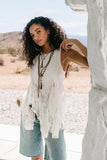 Mariana Lace Tank Top in Ivory