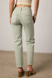 Nyla Straight Leg Jeans in Sage FINAL SALE