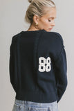 Jersey Cable Knit Sweater FINAL SALE