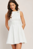 ELEGANT MOMENT WHITE MINI DRESS
