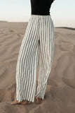 Ronan Striped Pants in White